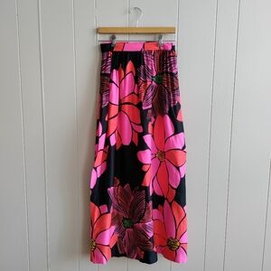 Vintage 70s Alice Maxi Floral Wrap Skirt O/S (S/M Fit)
